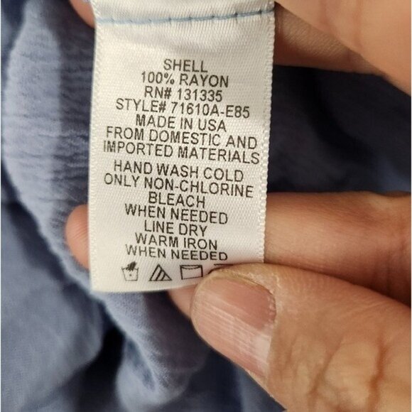 Socialite Off Shoulder Crochet Rayon loose fit relaxed Top Size M - Picture 5 of 5